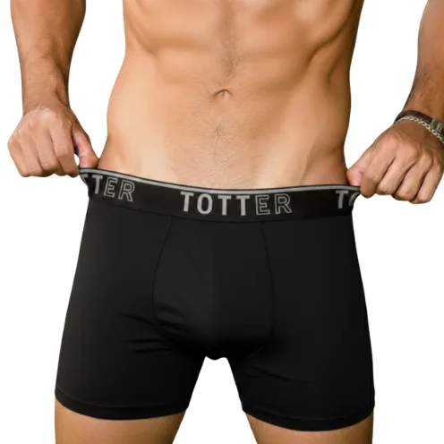 Cueca Boxer Performance Poliamida, Preto, foto 1