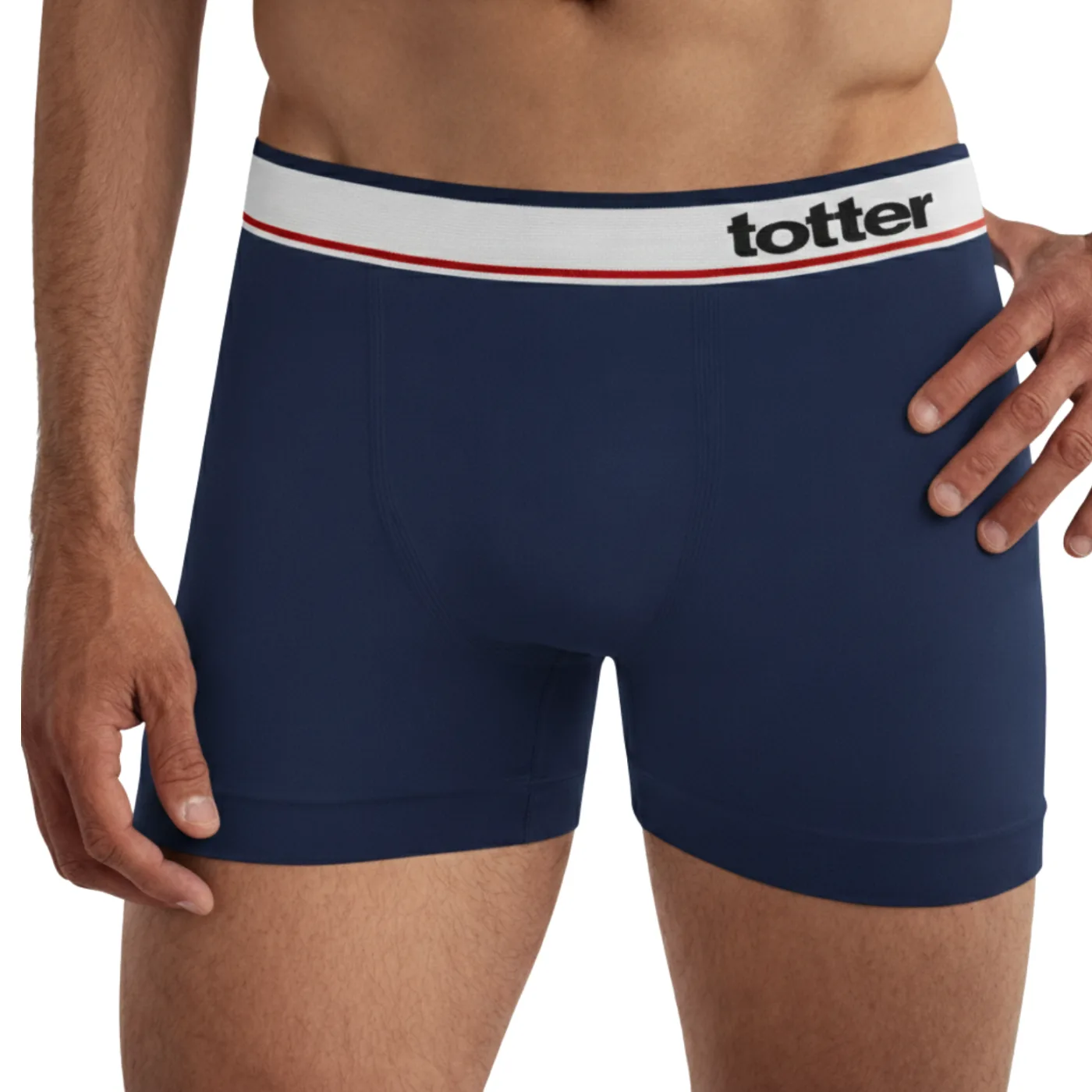 Cueca Boxer Sem Costura, Marinho, foto 1